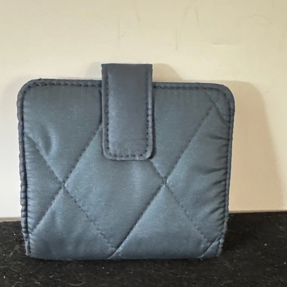 Quilted Blue Wallet